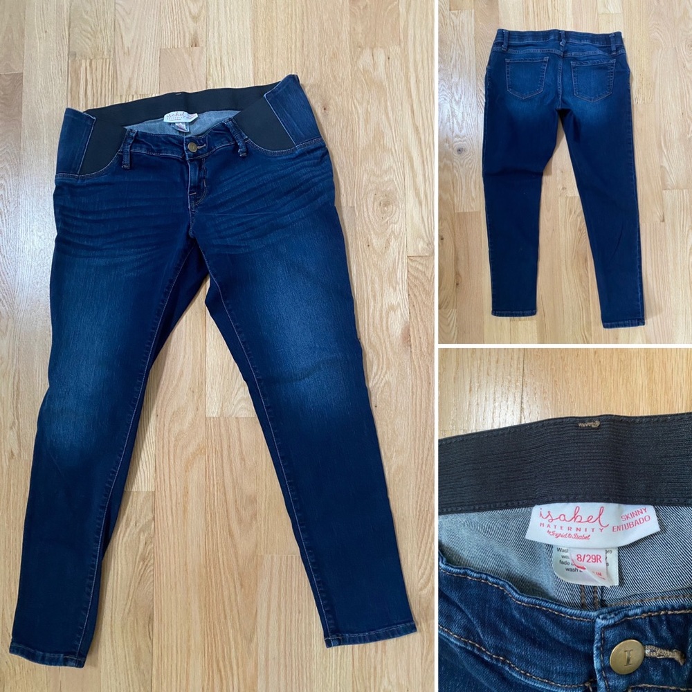 Isabel Maternity skinny jeans with inset panel, size 8